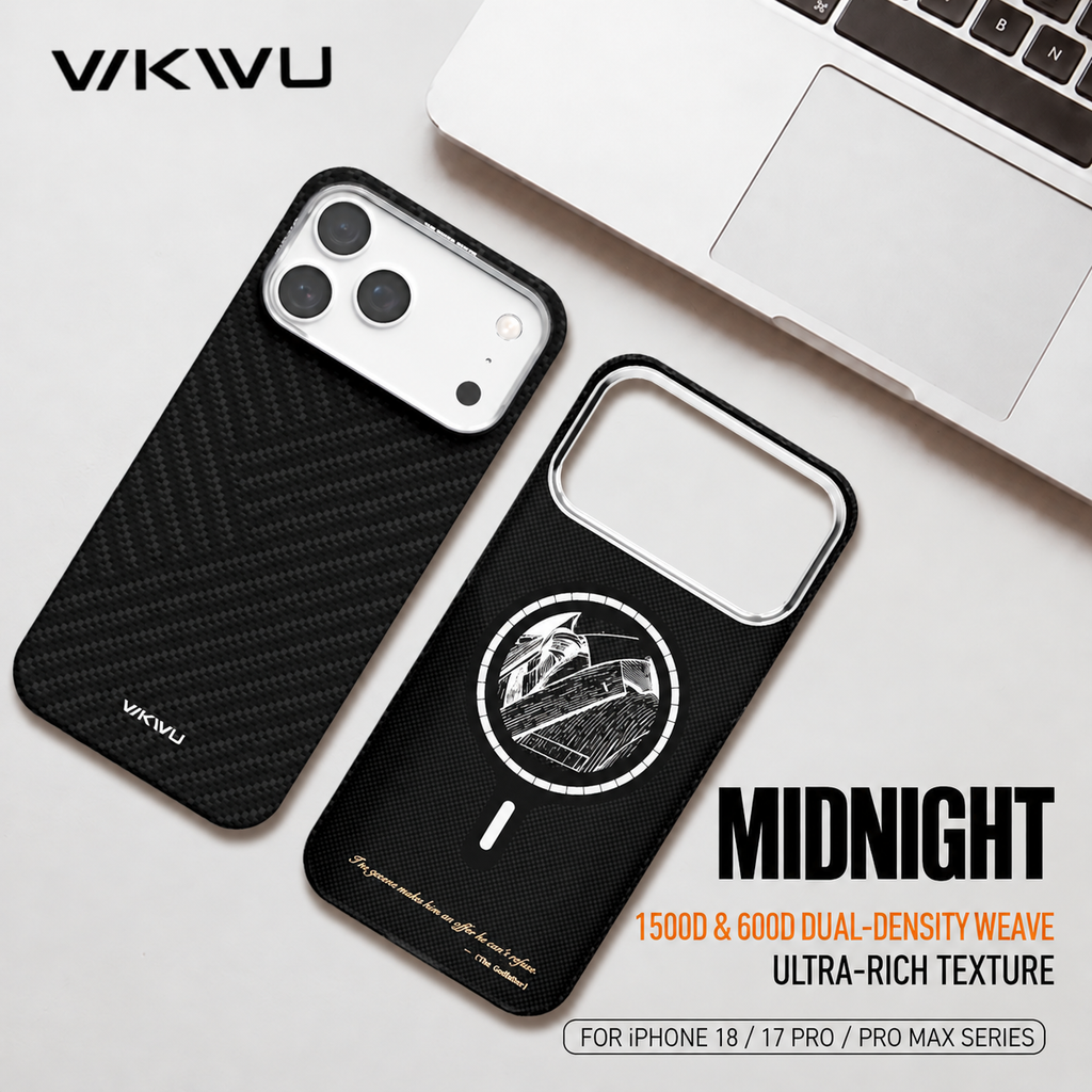 Midnight Black Aramid Fiber Case