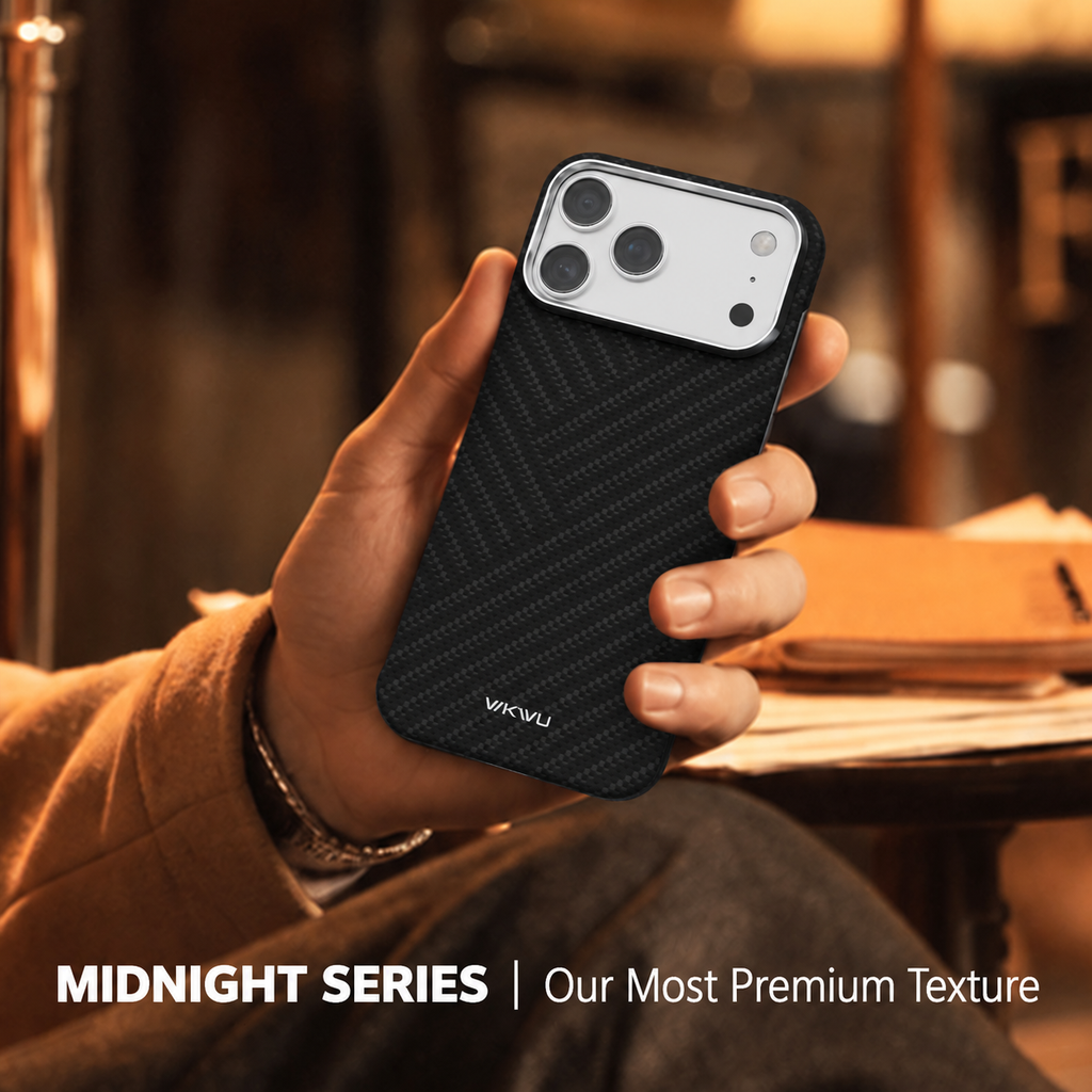 Midnight Black Aramid Fiber Case